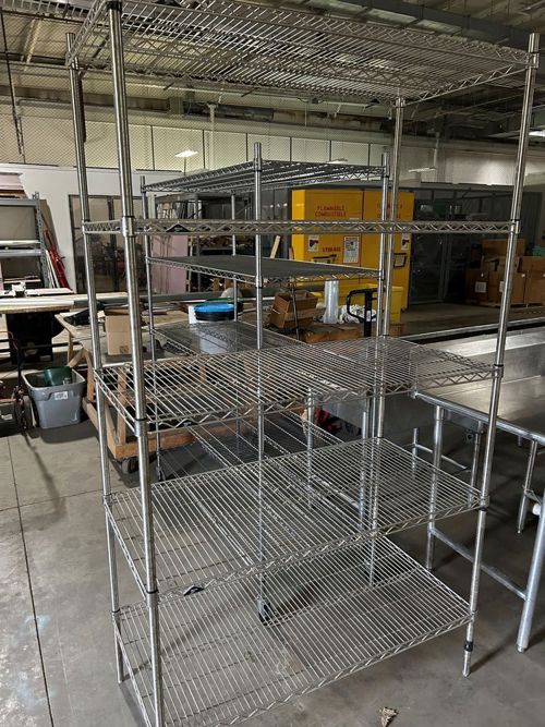 Four (4) Stainless Shelving Units Offsite: Jackson, MI    — photo 1